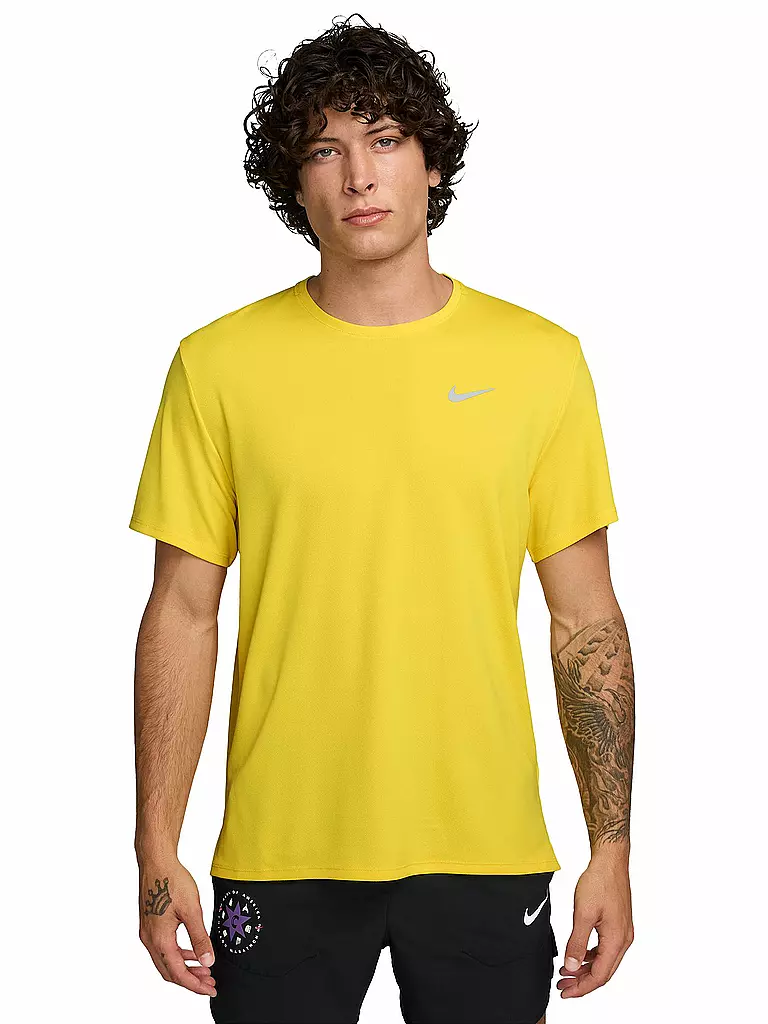 NIKE | Herren Laufshirt Dri-FIT UV Miler | gelb