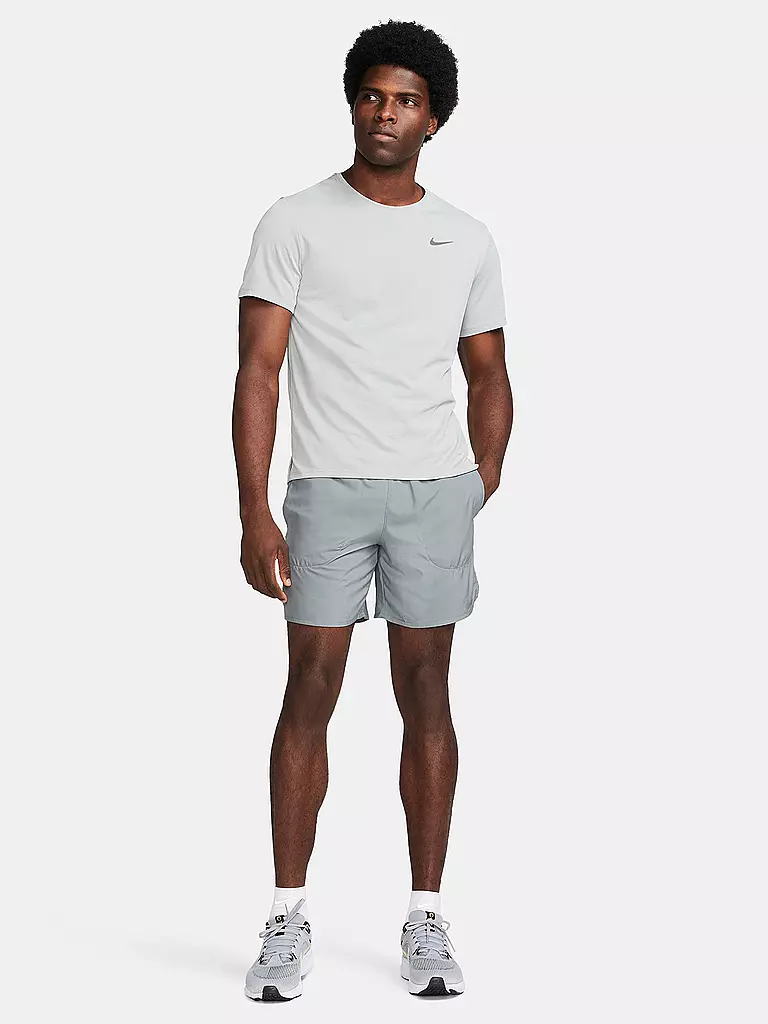 NIKE | Herren Laufshirt Dri-FIT UV Miler | hellgrau
