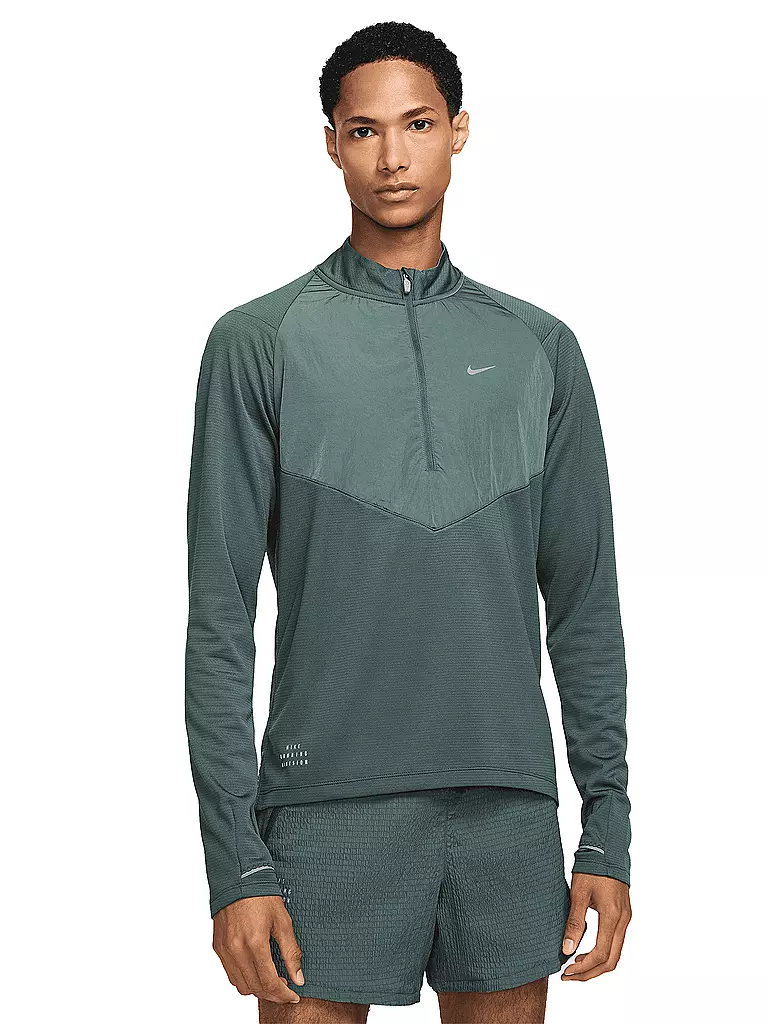 NIKE | Herren Laufshirt Element Running Division | dunkelgrün