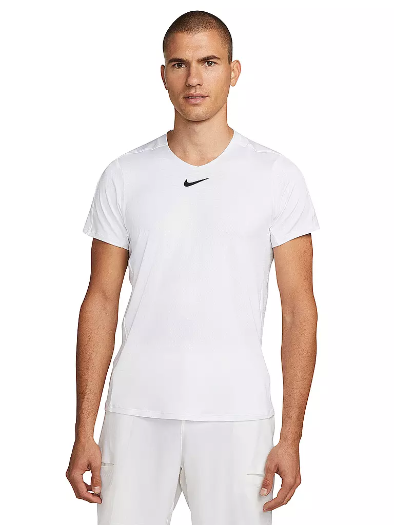 NIKE | Herren Laufshirt NikeCourt Dri-FIT Advantage | weiss