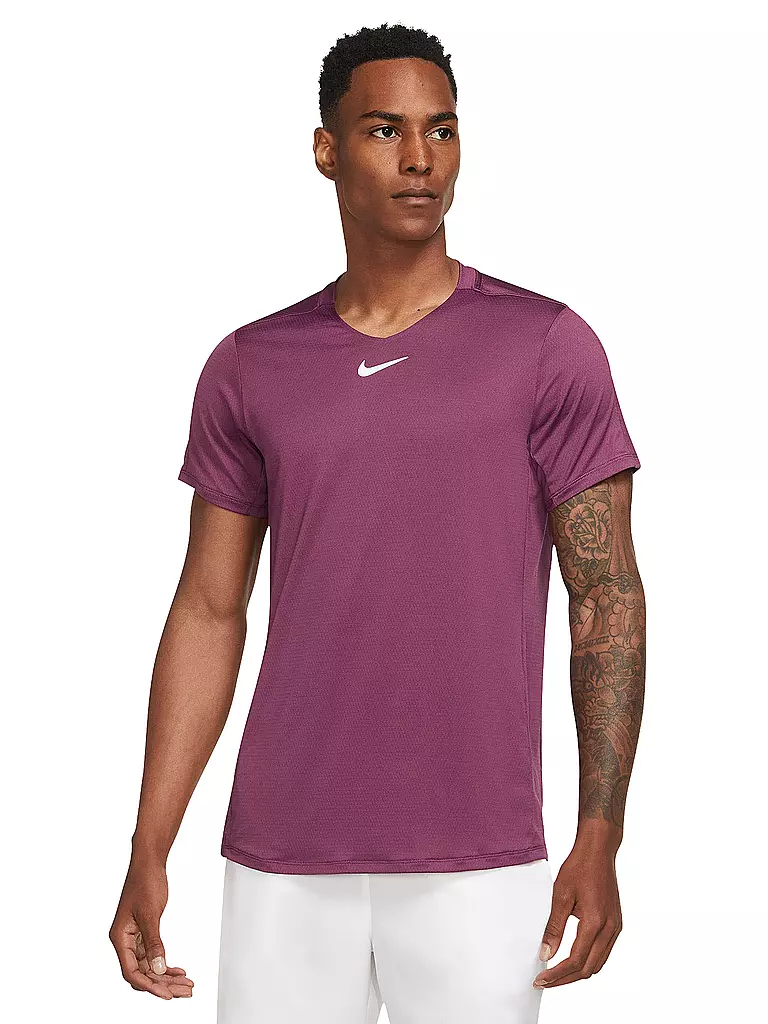 NIKE | Herren Laufshirt NikeCourt Dri-FIT Advantage | dunkelrot