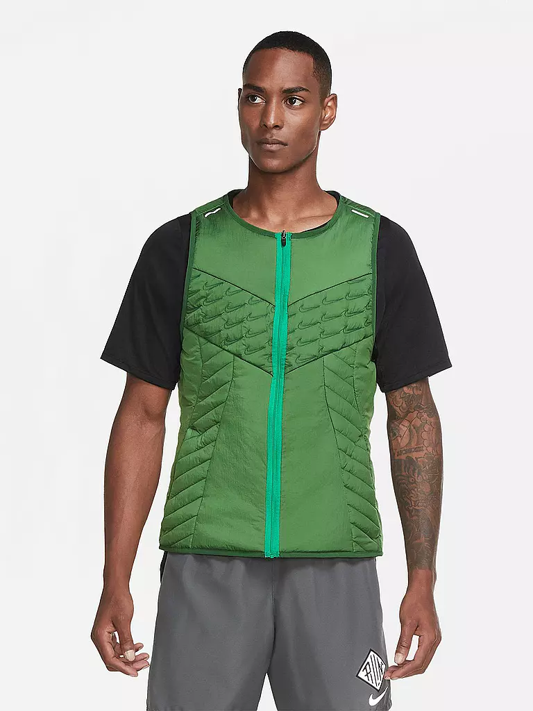 NIKE | Herren Laufweste Aerolayer Wild Run | grün