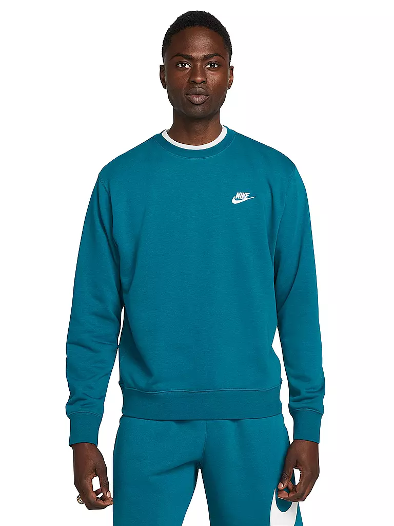 NIKE | Herren Sweater Sportswear Club French Terry | petrol