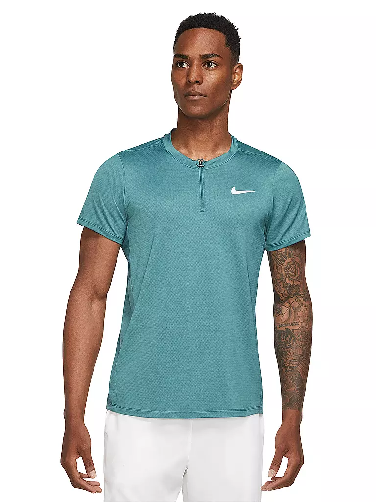 NIKE | Herren Tennispolo NikeCourt Dri-FIT Advantage | petrol