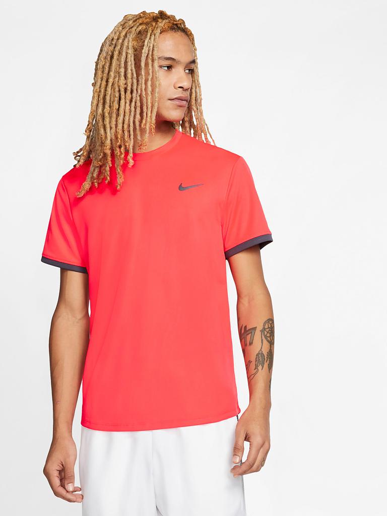 NIKE Herren Tennisshirt DriFIT rot