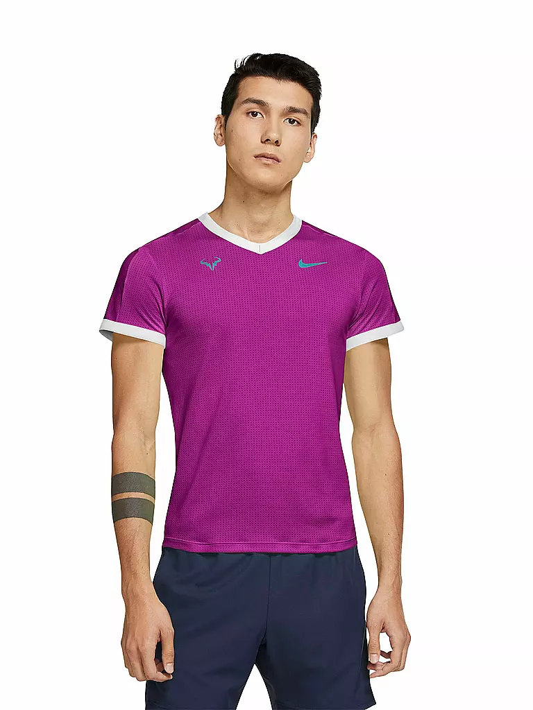 NIKE | Herren Tennisshirt NikeCourt Dri-FIT ADV Rafa | lila