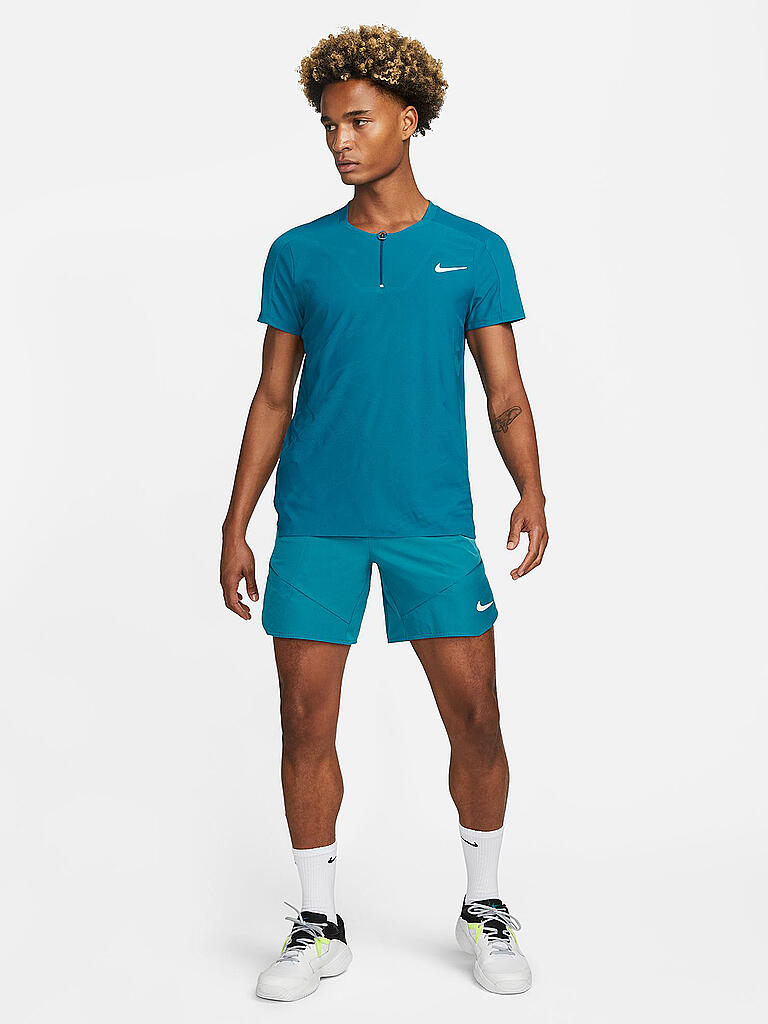 NIKE | Herren Tennisshirt NikeCourt Dri-FIT ADV Slam | petrol