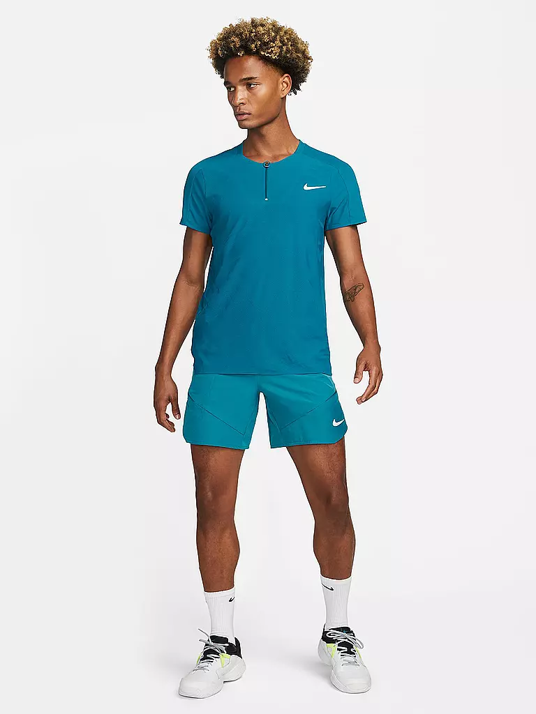 NIKE | Herren Tennisshirt NikeCourt Dri-FIT ADV Slam | petrol