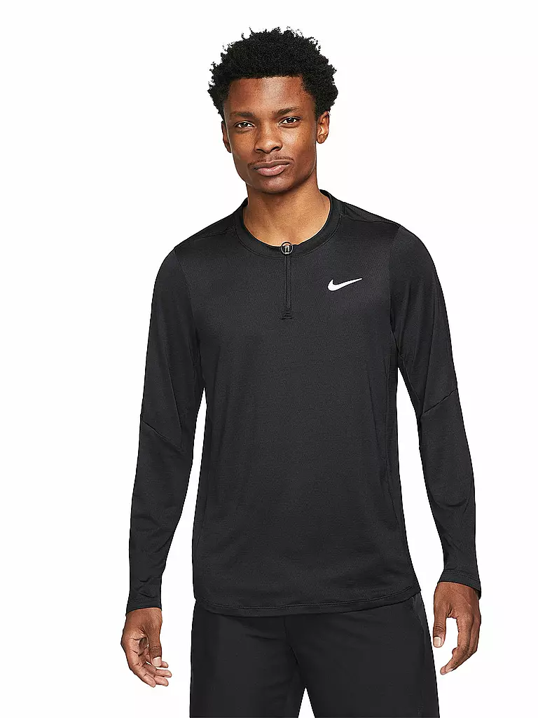 NIKE | Herren Tennisshirt NikeCourt Dri-FIT Advantage | schwarz