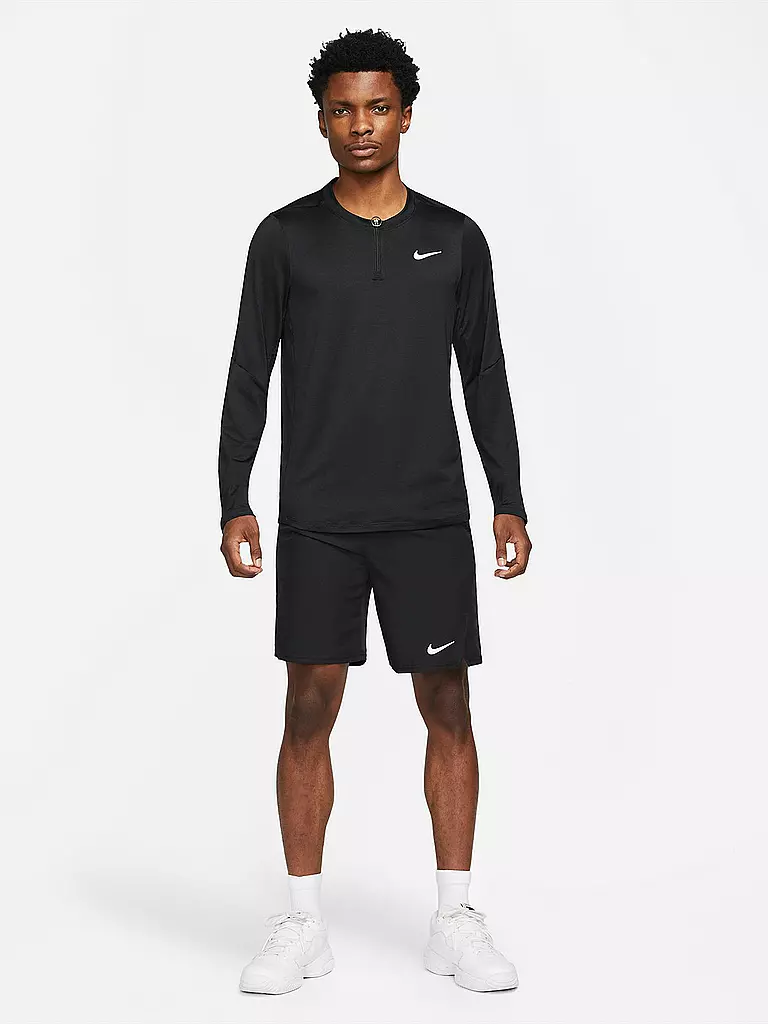 NIKE | Herren Tennisshirt NikeCourt Dri-FIT Advantage | schwarz