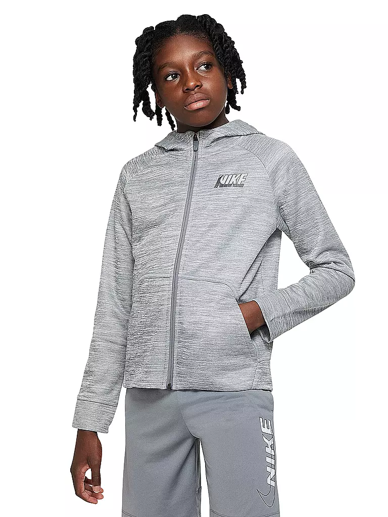 NIKE | Jungen Kapuzenjacke Therma-FIT | grau