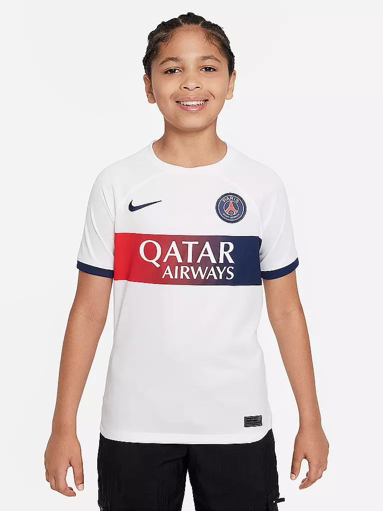 NIKE | Kinder Auswärtstrikot Paris Saint-Germain 2023/24 Stadium | weiss