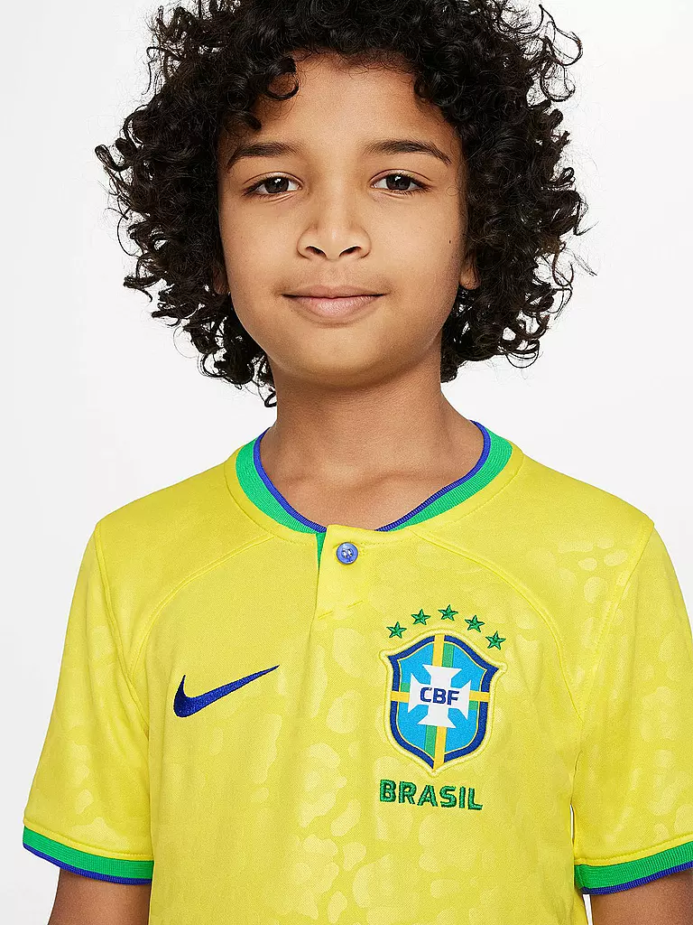 NIKE | Kinder Heimtrikot Brasilien WM 2022 | gelb