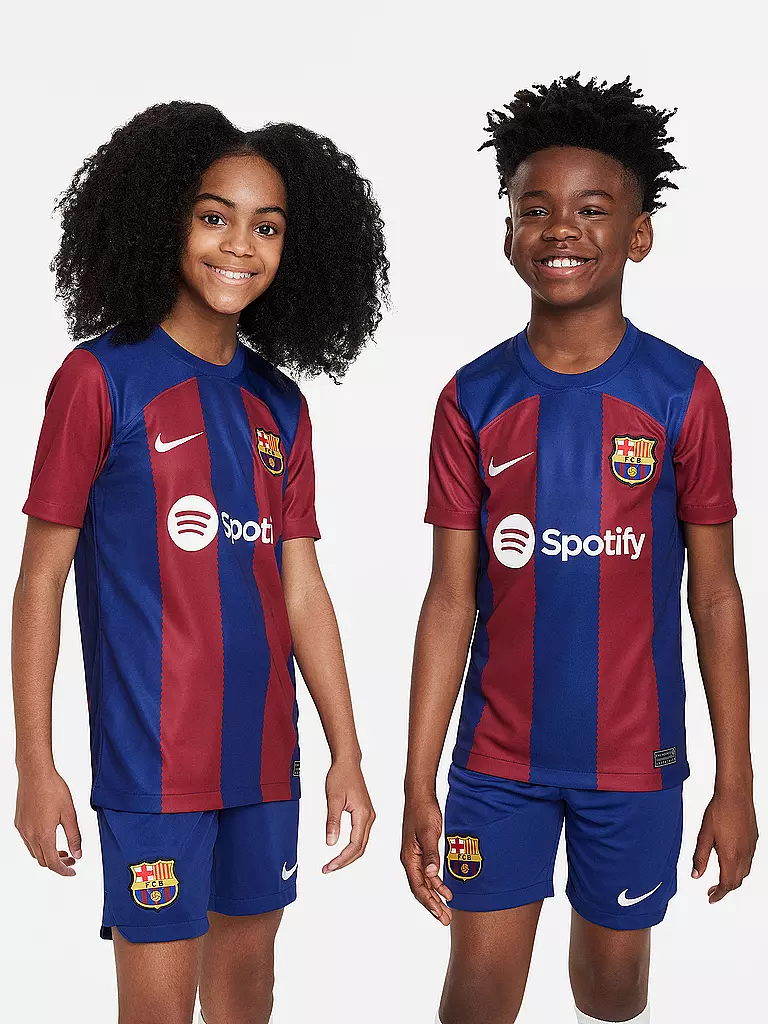 NIKE | Kinder Heimtrikot FC Barcelona 2023/24 Stadium | blau