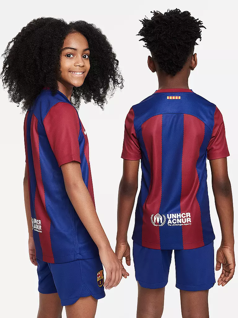 NIKE | Kinder Heimtrikot FC Barcelona 2023/24 Stadium | blau