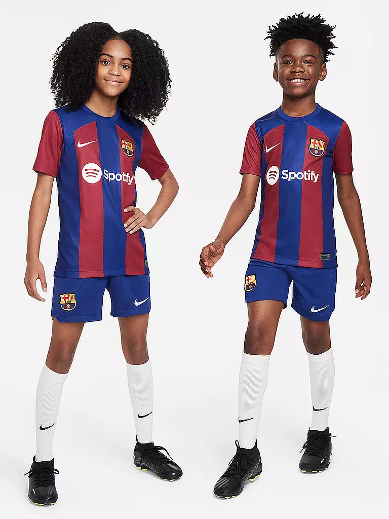 NIKE | Kinder Heimtrikot FC Barcelona 2023/24 Stadium | blau