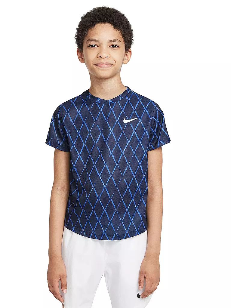 NIKE | Kinder Tennisshirt NikeCourt Dri-FIT Victory | blau