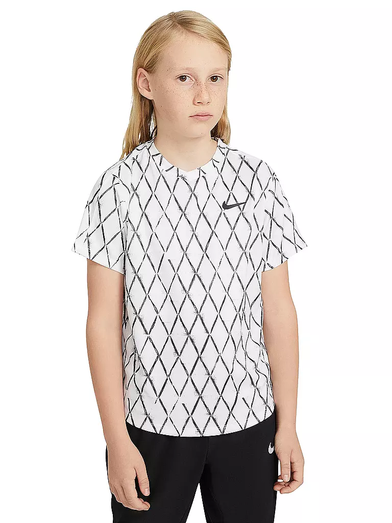 NIKE | Kinder Tennisshirt NikeCourt Dri-FIT Victory | weiss