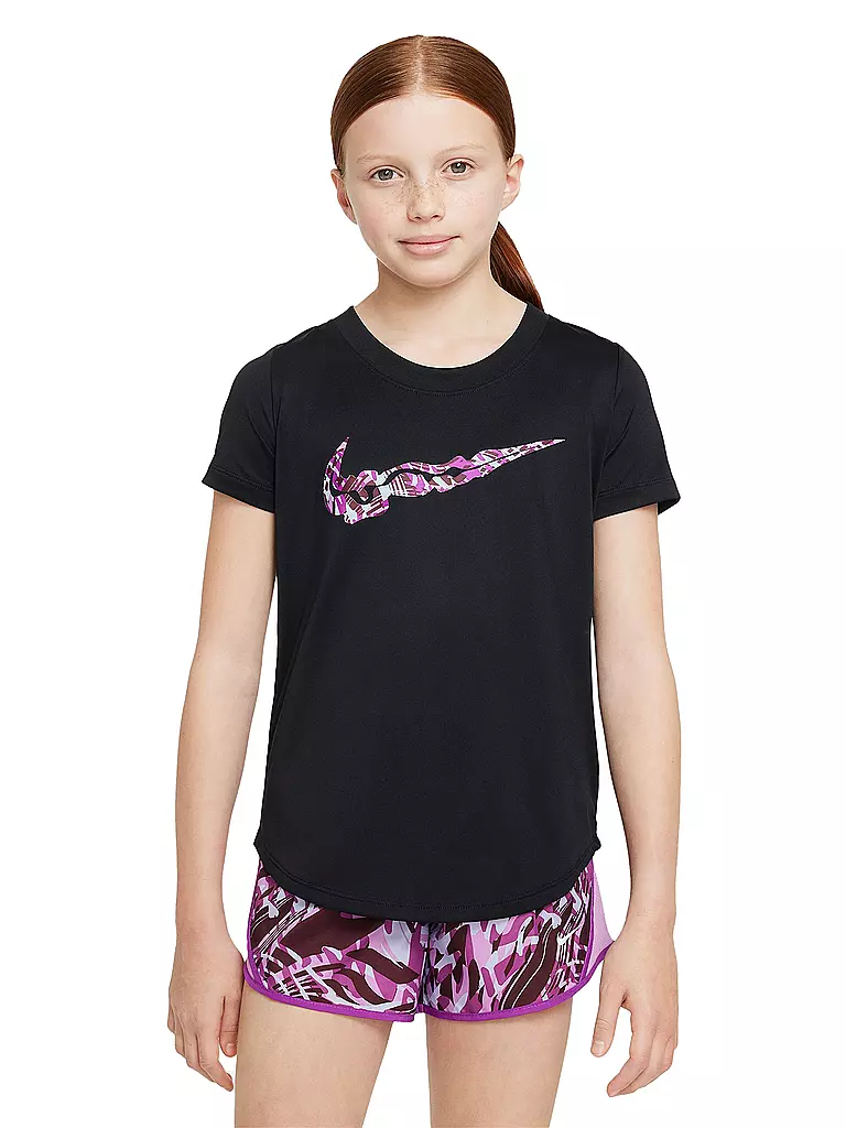 NIKE | Mädchen Fitnessshirt Dri-FIT | schwarz