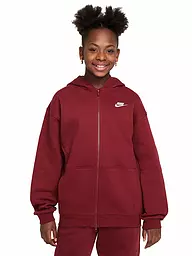 NIKE | Mädchen Kapuzenjacke Sportswear Club Fleece | dunkelrot