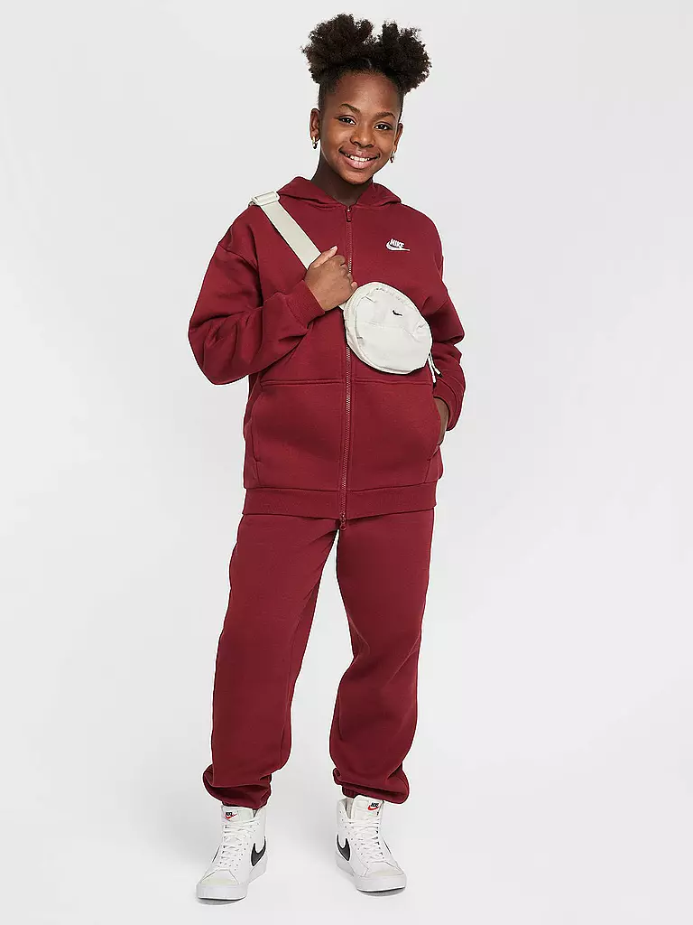 NIKE | Mädchen Kapuzenjacke Sportswear Club Fleece | dunkelrot