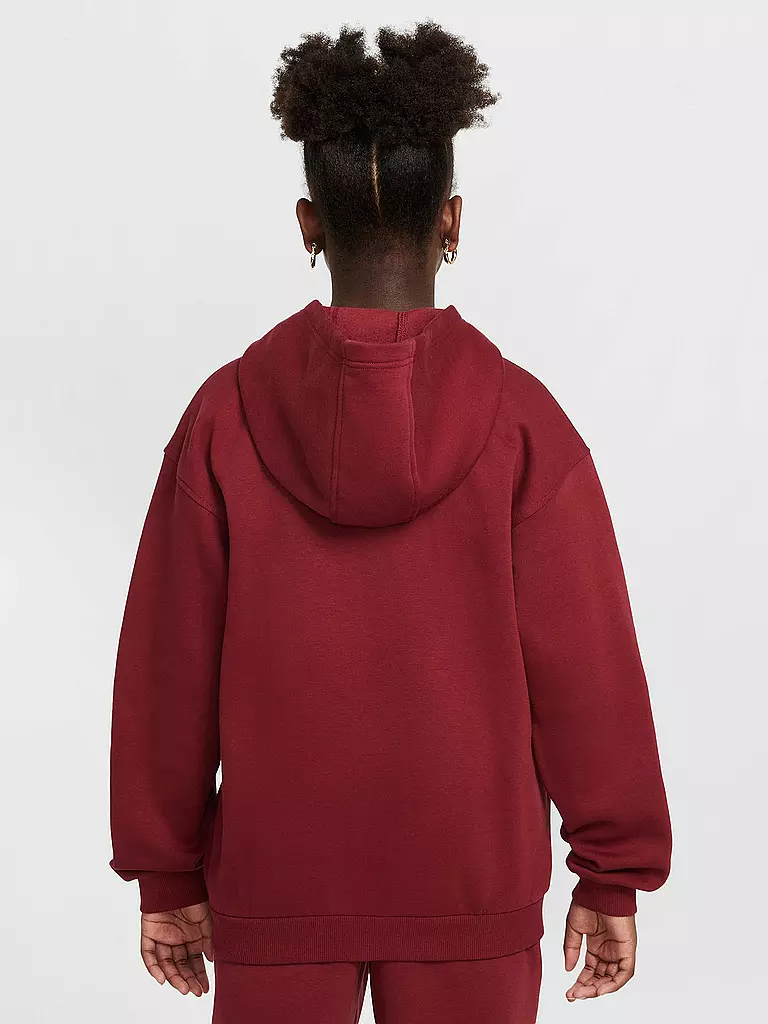 NIKE | Mädchen Kapuzenjacke Sportswear Club Fleece | dunkelrot