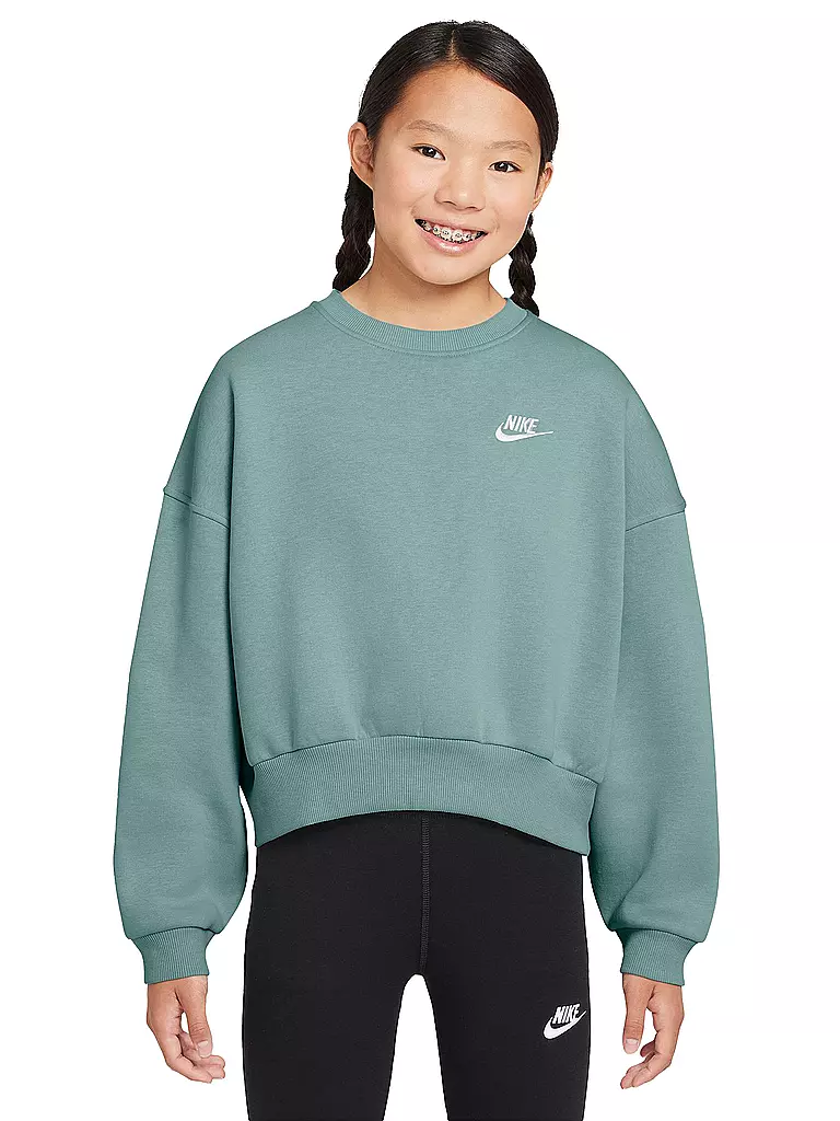 NIKE | Mädchen Sweatshirt Sportswear Club Fleece | Petrol