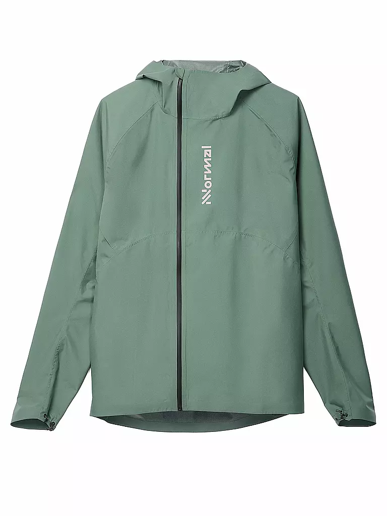 NNORMAL | Herren Laufjacke Trail Rain | dunkelgrün