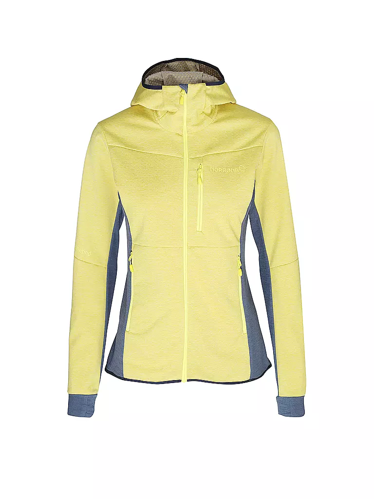 NORRØNA | Damen Fleecejacke falketind  warm2 Octa Hoodie | gelb