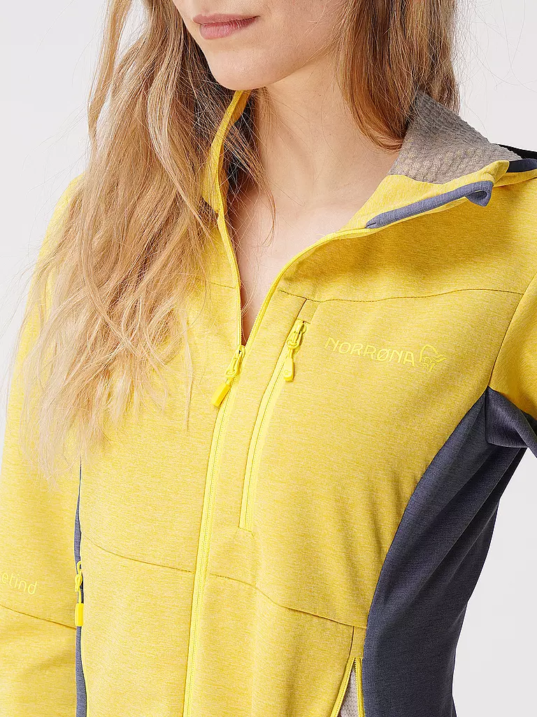NORRØNA | Damen Fleecejacke falketind  warm2 Octa Hoodie | gelb