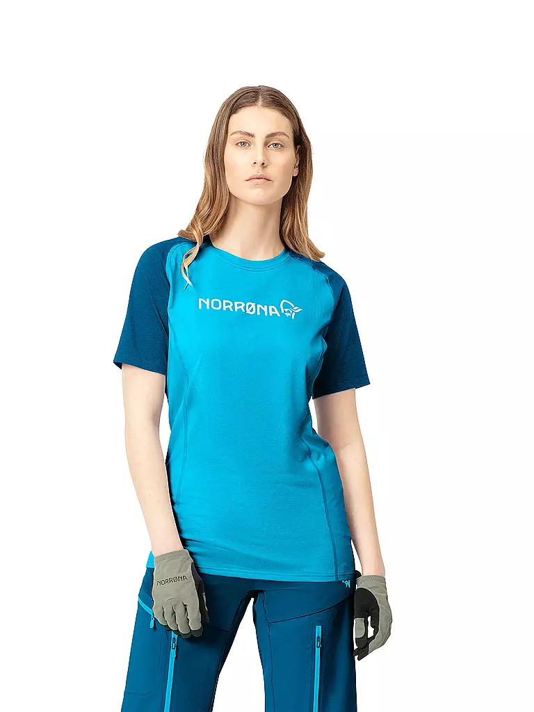 NORRØNA | Damen Funktionsshirt fjørå  equaliser lightweight | blau