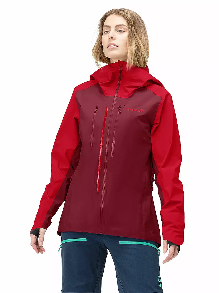 NORRØNA | Damen Tourenjacke lyngen Gore-Tex | rot