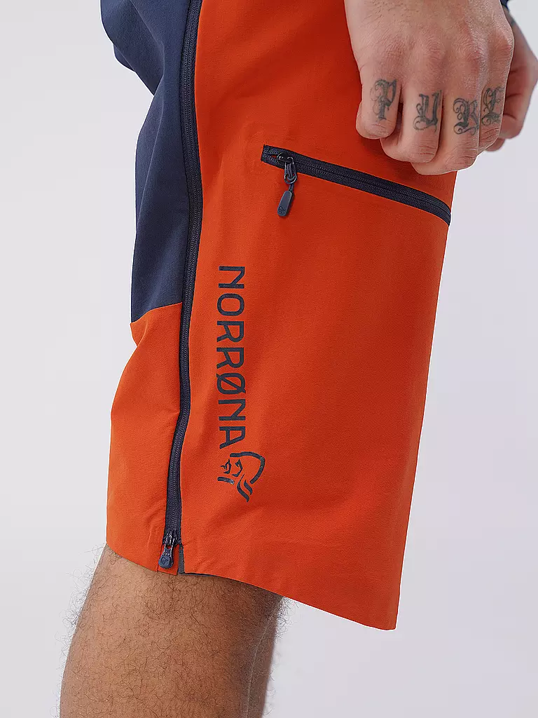 NORRØNA | Herren Wandershort Fjora flex1 Mid Weight | dunkelrot