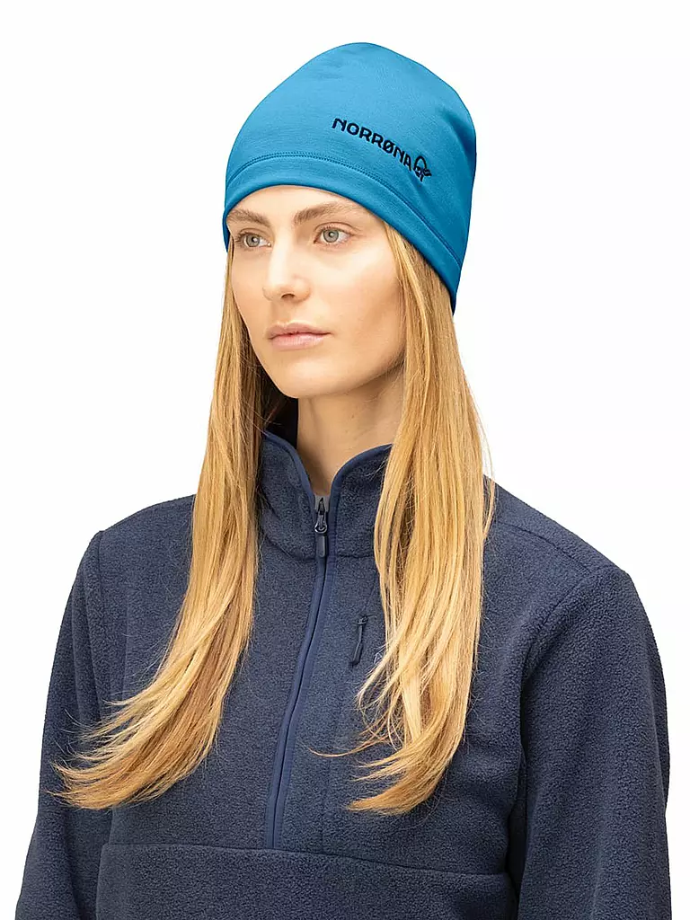 NORRØNA | Mütze warmwool2 | blau