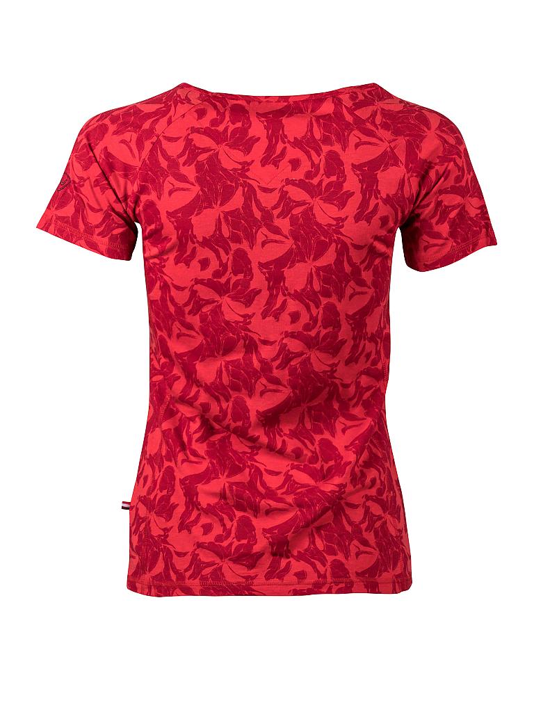 NORTHLAND | Damen T-Shirt Cajana Bambus | rot