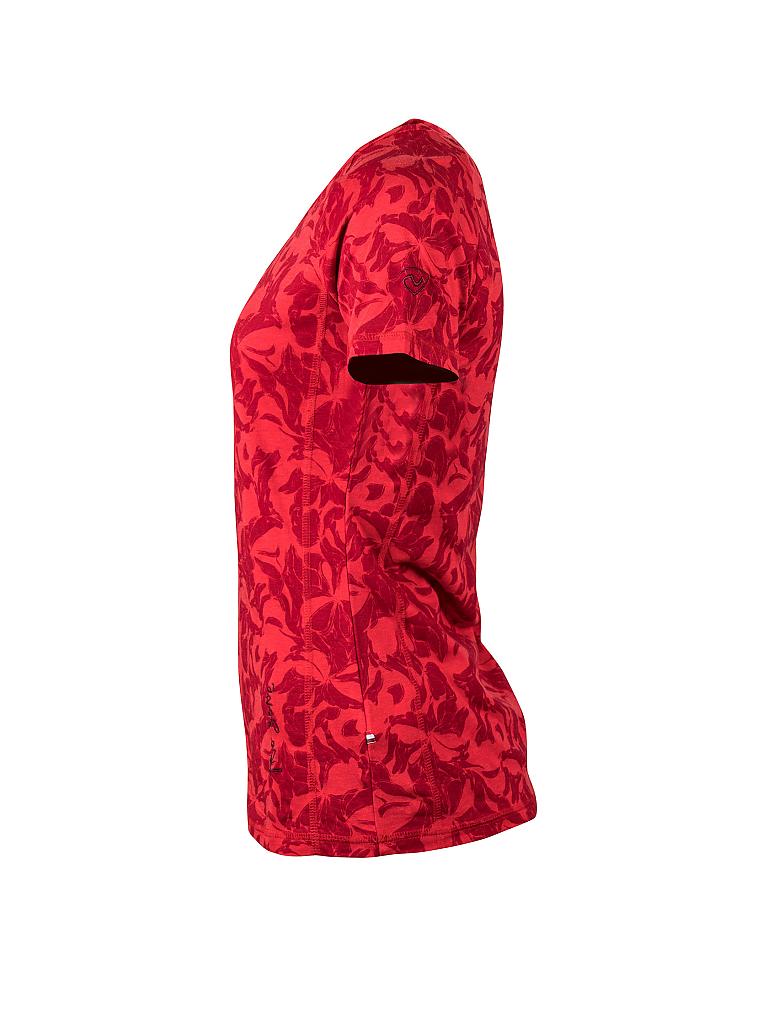 NORTHLAND | Damen T-Shirt Cajana Bambus | rot