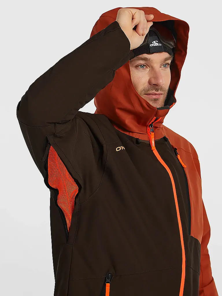 O'NEILL | Herren Snowboardjacke FWC Cruz Block Hoodie | orange