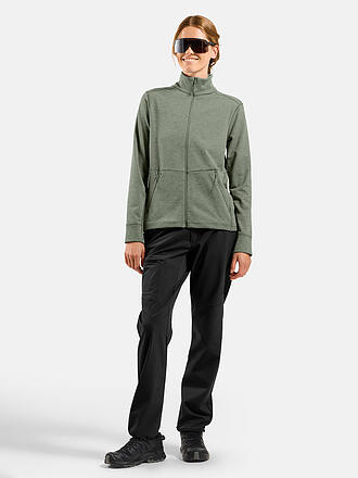 ODLO | Damen Laufshirt Zip Grid Fleece