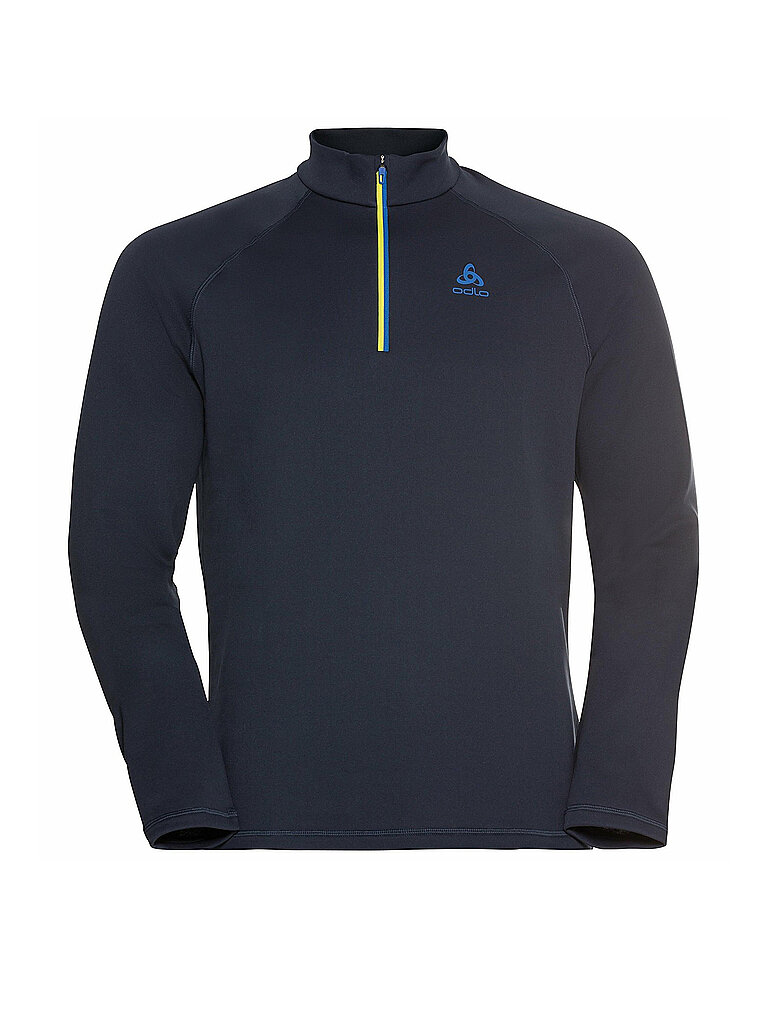 ODLO Herren Unterzieh Zipshirt Besso Mid Layer dunkelblau | S