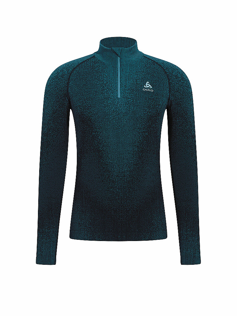 ODLO Herren Unterzieh Zipshirt Blackcomb blau | S — Bild 2