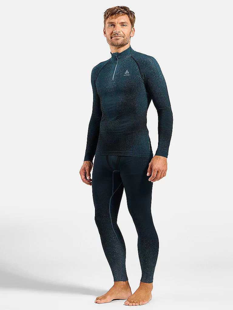 ODLO Herren Unterzieh Zipshirt Blackcomb blau | S — Bild 3