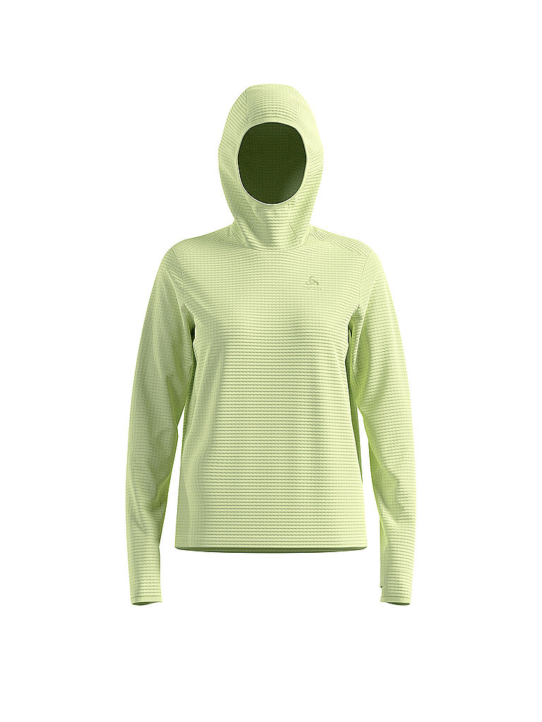 ODLO Damen Laufhoodie Essential Thermal gelb | M — Bild 2