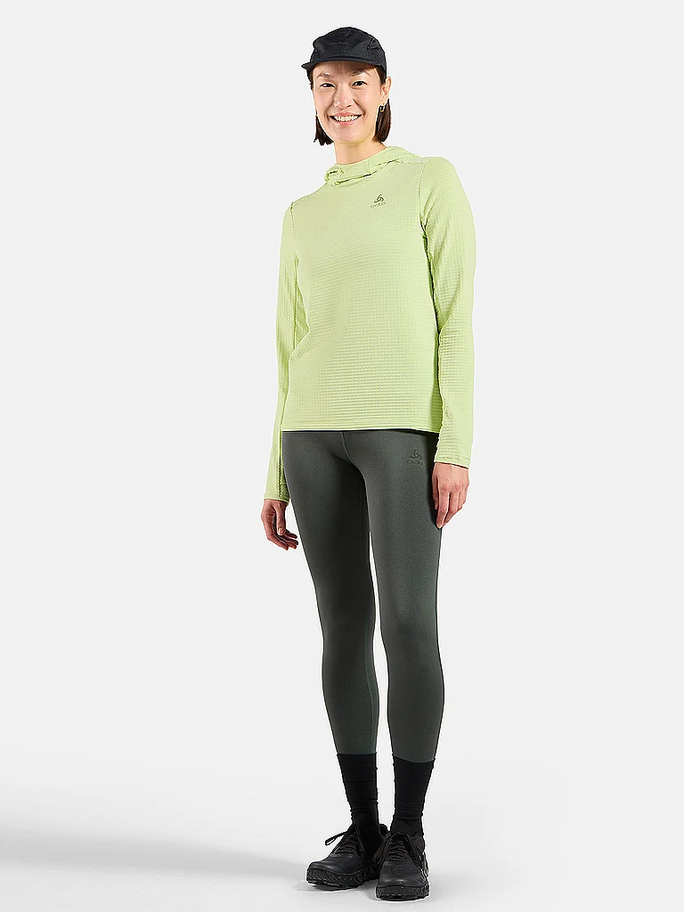 ODLO Damen Laufhoodie Essential Thermal gelb | M — Bild 3