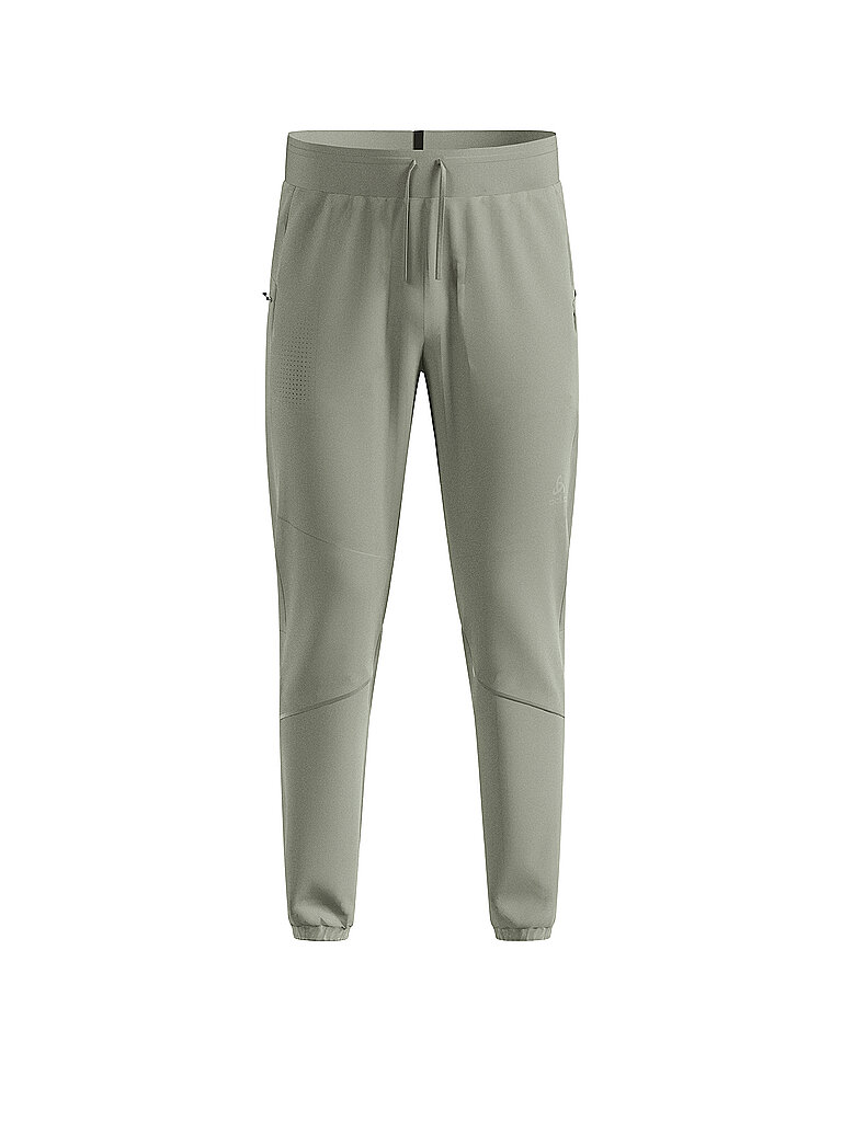 ODLO Herren Langlaufhose Zeroweight Pro Windproof Warm olive | S