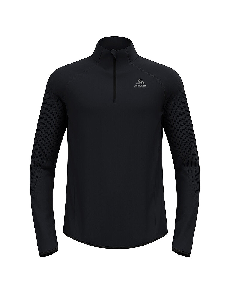 ODLO Damen Unterzieh Zipshirt Zeroweight Warm schwarz | L — Bild 2