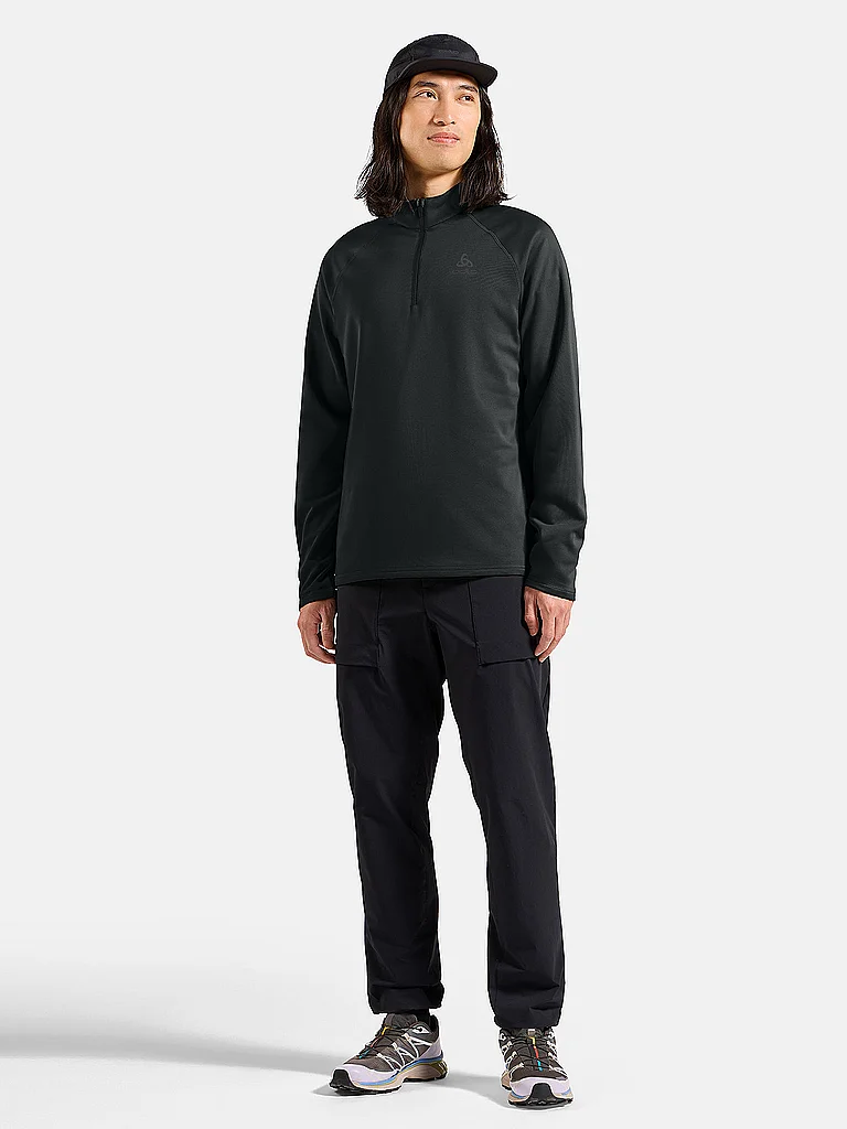 ODLO Herren Unterzieh Zipshirt Besso schwarz | M