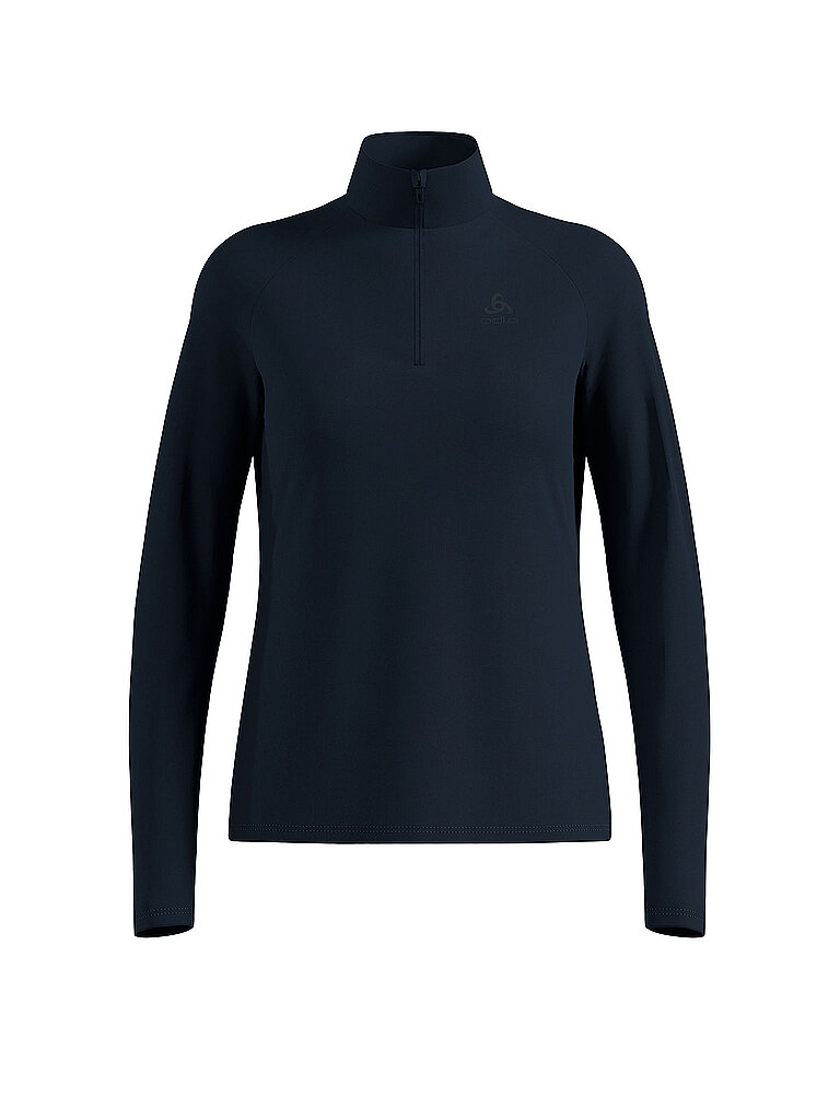 ODLO Damen Unterzieh Zipshirt Besso Mid Layer dunkelblau | XS