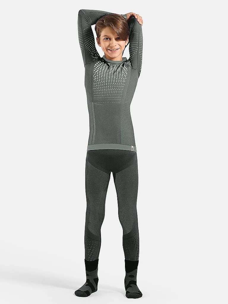 ODLO Kinder Funktionsunterhose Performance Warm grau | 116-128 — Bild 3