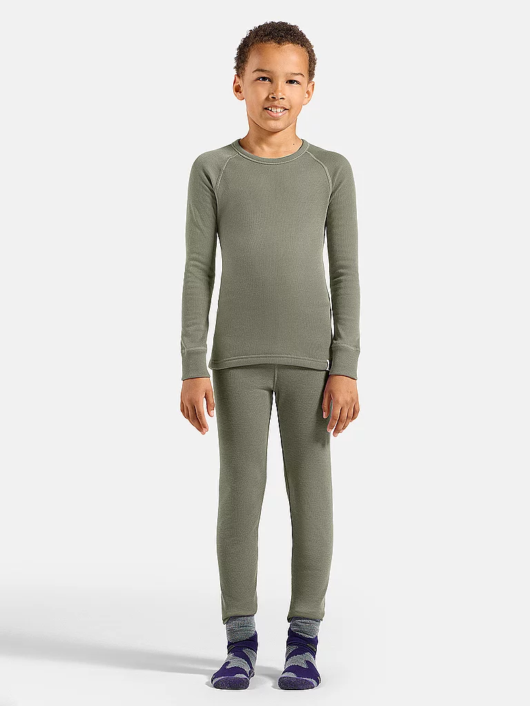ODLO Kinder Unterziehshirt Active Warm silber | 128 — Bild 3