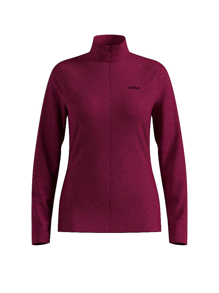 Odlo Damen Unterzieh Zipshirt Roy dunkelrot